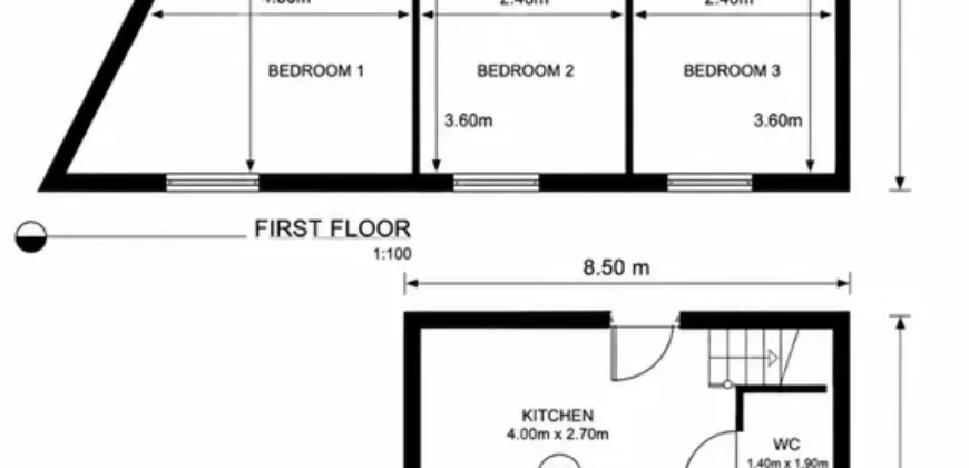 5 bed terraced house for sale
